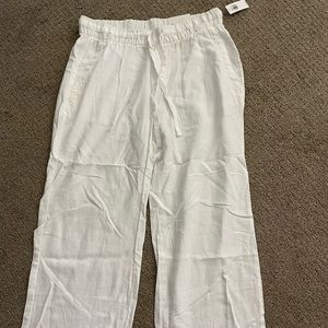 Old Navy white linen pants, small